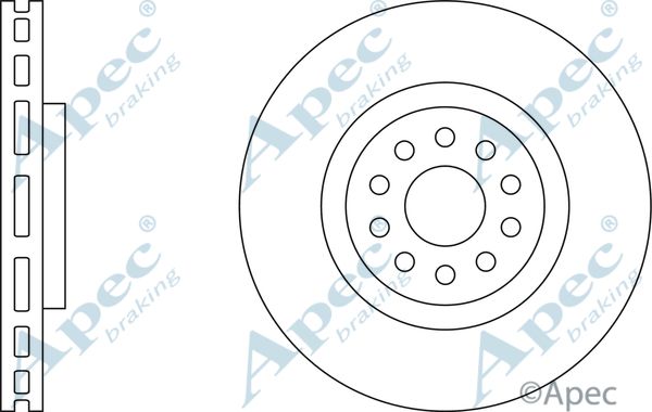 APEC BRAKING Bremžu diski DSK2552